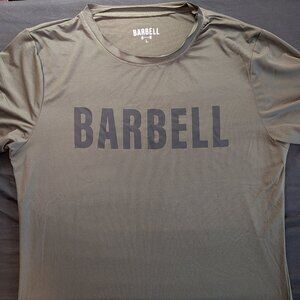 Barbell Starter Raw Tee - Olive - Large